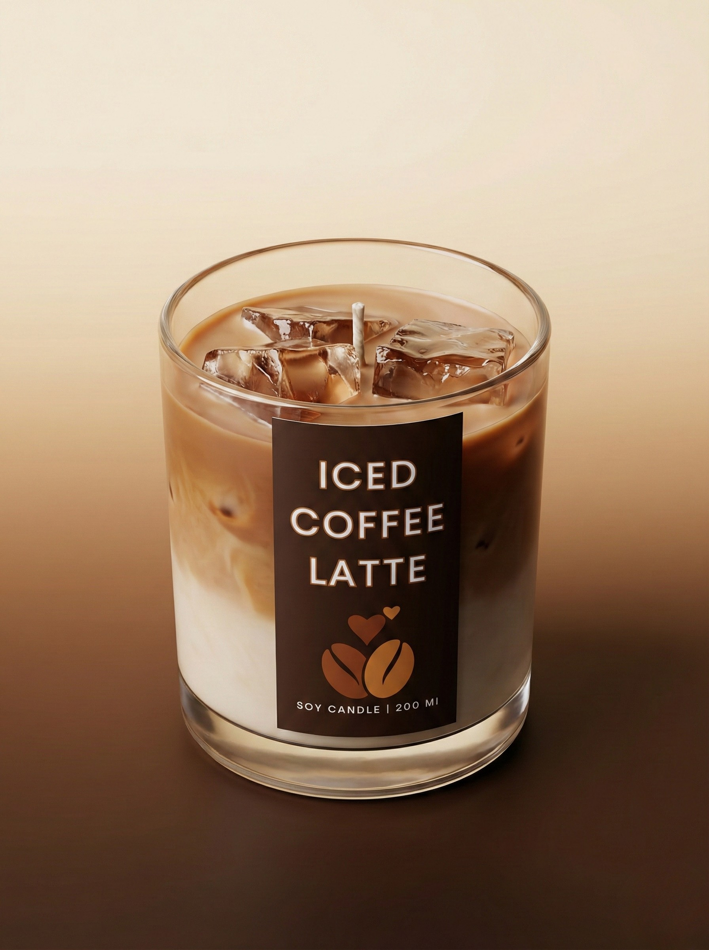 Iced Coffee Latte Candle | Café-Style Soy Candle (Coffee & Cream)