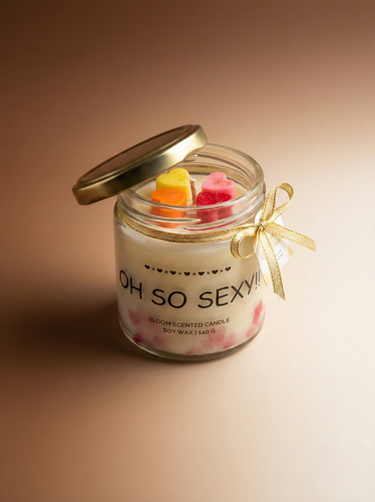 Oh So Sexy Bloom Candle | Floral Soy Wax Candle (Hand-Poured)