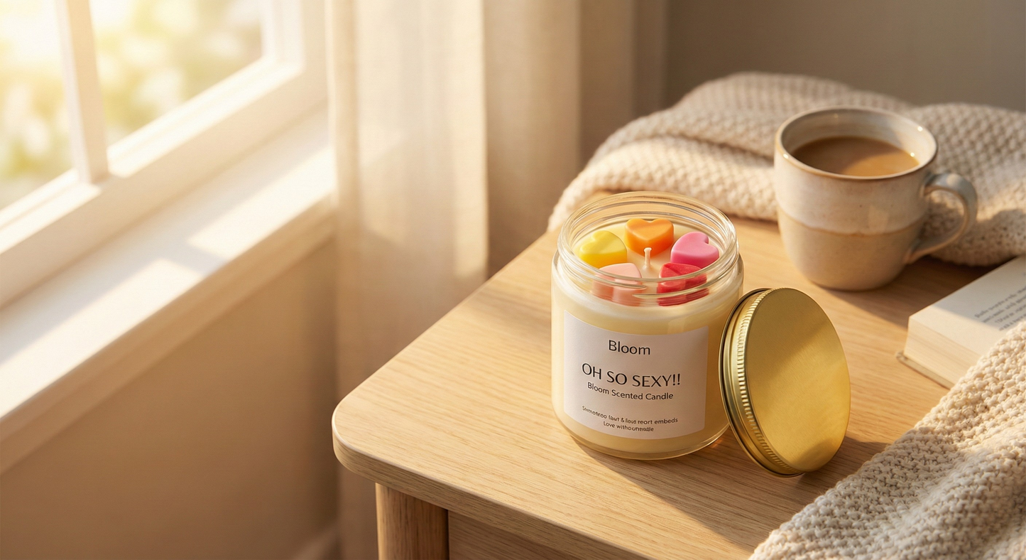 Oh So Sexy Bloom Candle | Floral Soy Wax Candle (Hand-Poured)