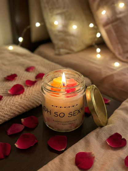 Oh So Sexy Bloom Candle | Floral Soy Wax Candle (Hand-Poured)